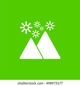 mountain ice flake icon