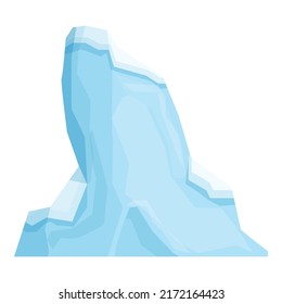 Mountain iceberg icon cartoon vector. Ice berg. Water freeze