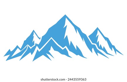 mountain iceberg icon Isolated on a white background