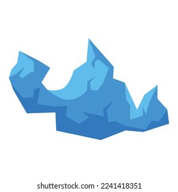 Mountain iceberg icon isometric vector. Ice berg. Arctic risk