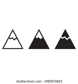 Mountain icon for apps and web sites