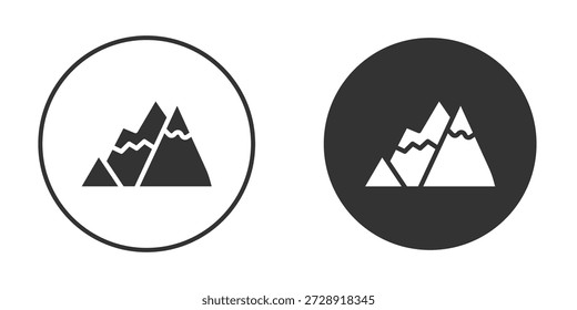 Mountain icon clipart vector designs for graphic projects