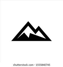 Mountain icon collection Vector design element modern style for logotype