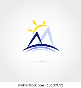 Mountain icon design
