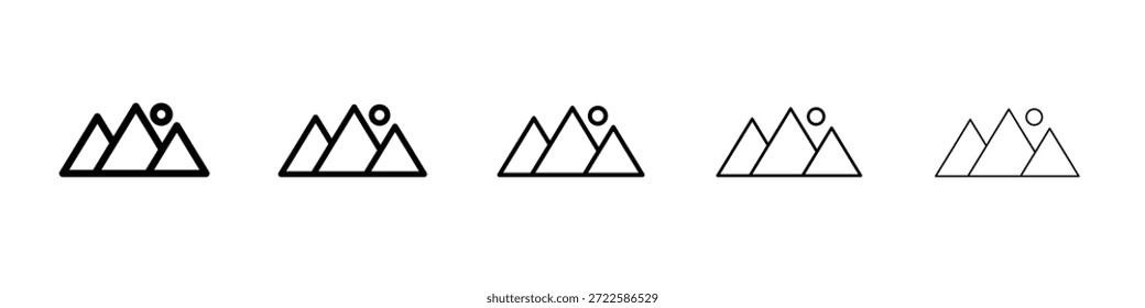 Mountain icon design, logo, app, UI. Vector illustration, EPS