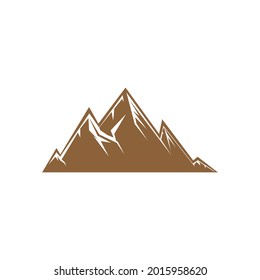 Mountain icon design template vector isolated illustration
