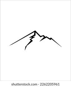 Mountain icon design template vector isolated illustration