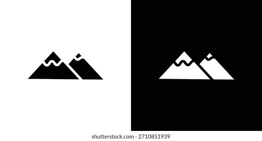 Colección de Vector de diseño de iconos de montaña.