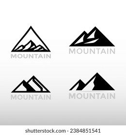 Mountain icon design vector concepts