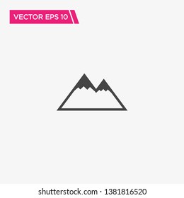 Mountain Icon Design, Vector EPS10