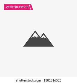 Mountain Icon Design, Vector EPS10