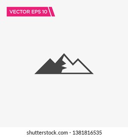 Mountain Icon Design, Vector EPS10
