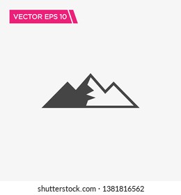 Mountain Icon Design, Vector EPS10