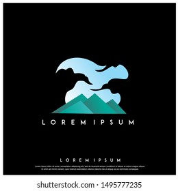 mountain icon design vector template collections. geometric , modern logo