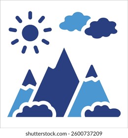 Mountain Icon Element For Design
