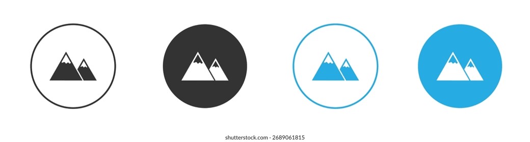 Mountain icon. Graphic icon design template