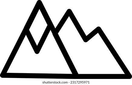 Mountain Icon: A graphical representation of a mountain or mountain