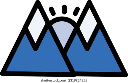 Mountain Icon: A graphical representation of a mountain or mountain