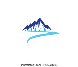 Mountain icon illustration