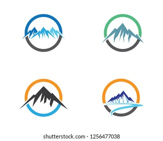 Mountain icon illustration