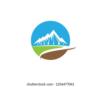 Mountain icon illustration