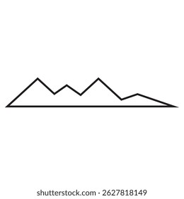 Icono de montaña Ilustración Elemento Diseño