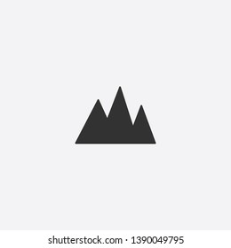 mountain icon illustration isolated vector sign symbol