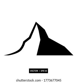 mountain icon illustration isolated vector sign symbol logo