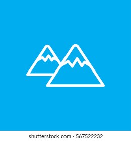 mountain icon illustration isolated vector sign symbol
