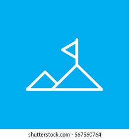 mountain icon illustration isolated vector sign symbol