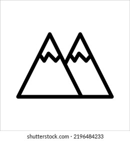 mountain icon illustration symbol sign vector
