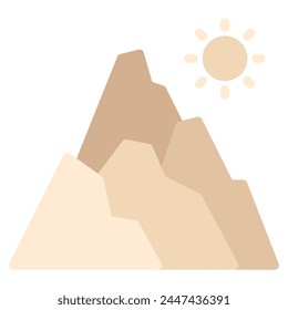 Mountain Icon Illustration, for web, app, infographic, etc