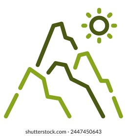 Mountain Icon Illustration, for web, app, infographic, etc