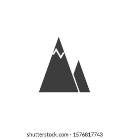 Mountain icon isolated on white background. Vector illustration. Eps 10.