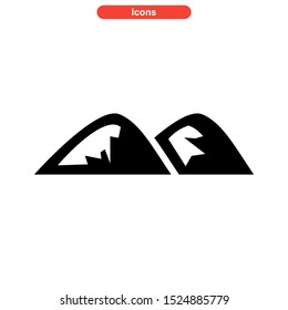 Mountain icon isolated sign symbol vector illustration - high quality black style vector icons
