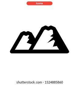 Mountain icon isolated sign symbol vector illustration - high quality black style vector icons
