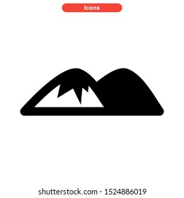 Mountain icon isolated sign symbol vector illustration - high quality black style vector icons
