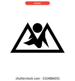 Mountain icon isolated sign symbol vector illustration - high quality black style vector icons
