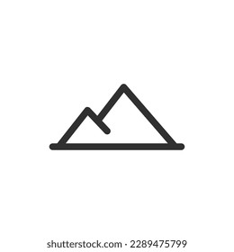 Mountain icon, isolated Mountain sign icon, vector illustration