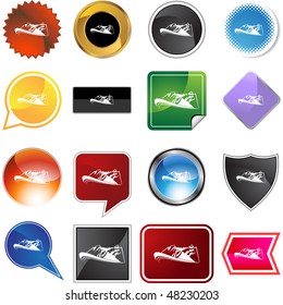 Mountain icon isolated web icon on a background.