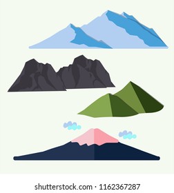 Mountain icon isolated,vector illustration
