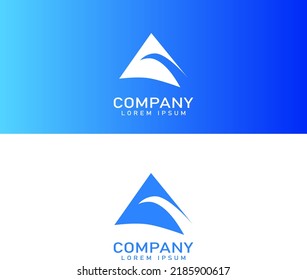 mountain icon letter a logo template simple 