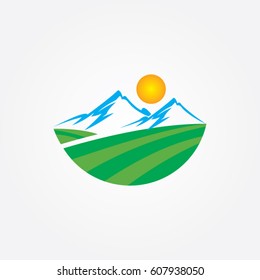 mountain icon logo