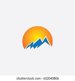mountain icon logo