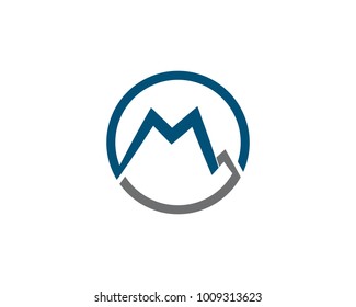  Mountain icon  Logo Business Template Vector