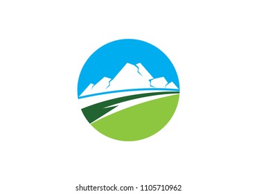 Mountain icon  Logo Business Template Vector