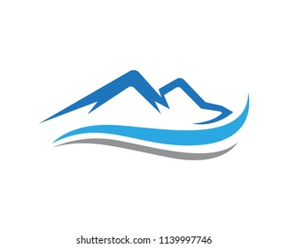 Mountain icon Logo Business Template Vector