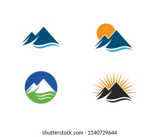Mountain icon  Logo Business Template Vector