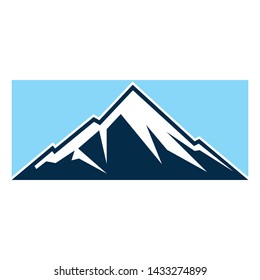 Mountain icon logo business template vector
