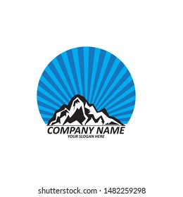 Mountain icon Logo Business Template Vector


